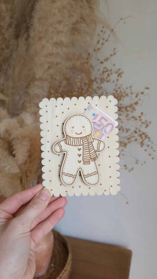 Carte en bois pour Noël