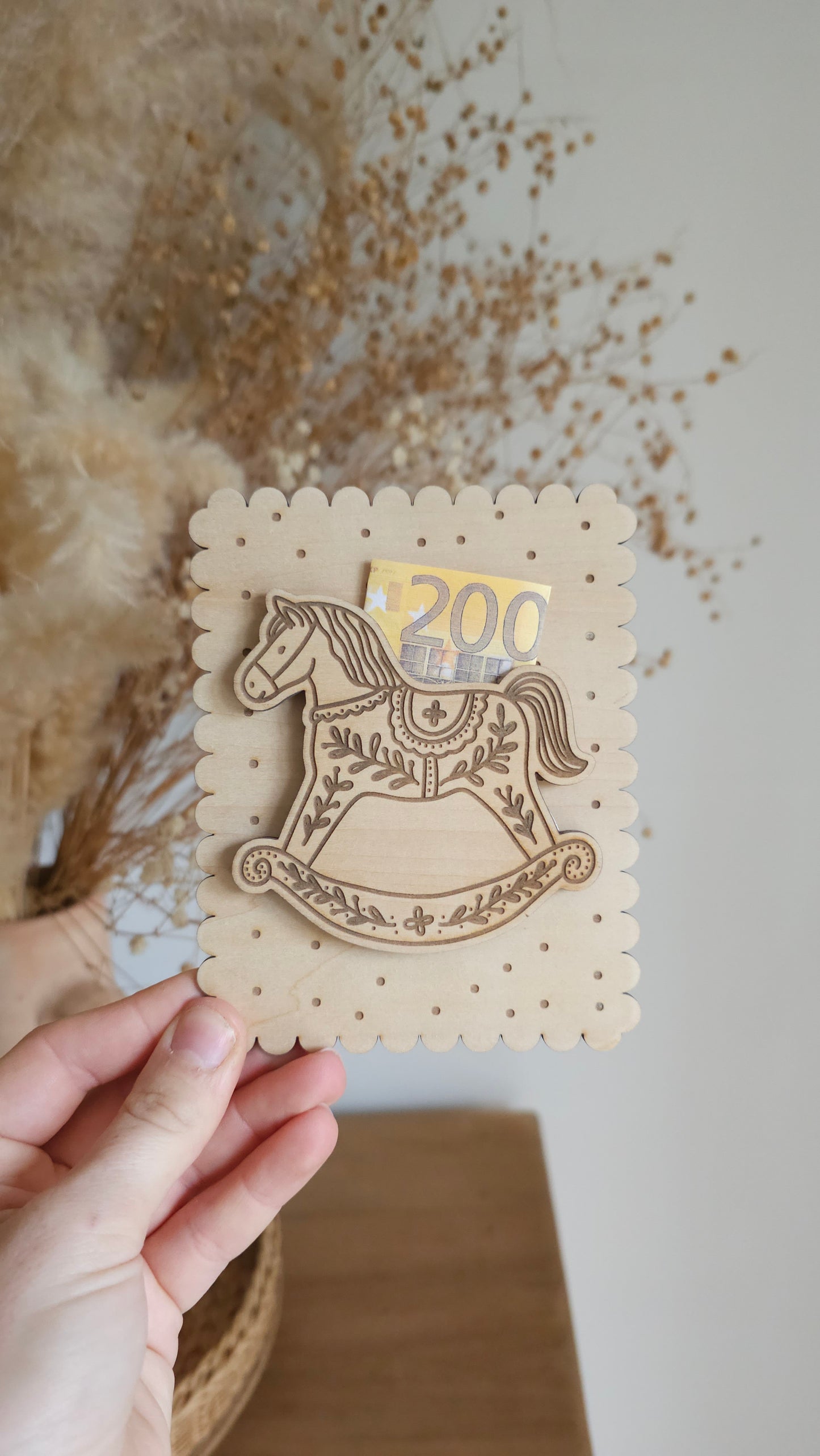 Carte en bois pour Noël