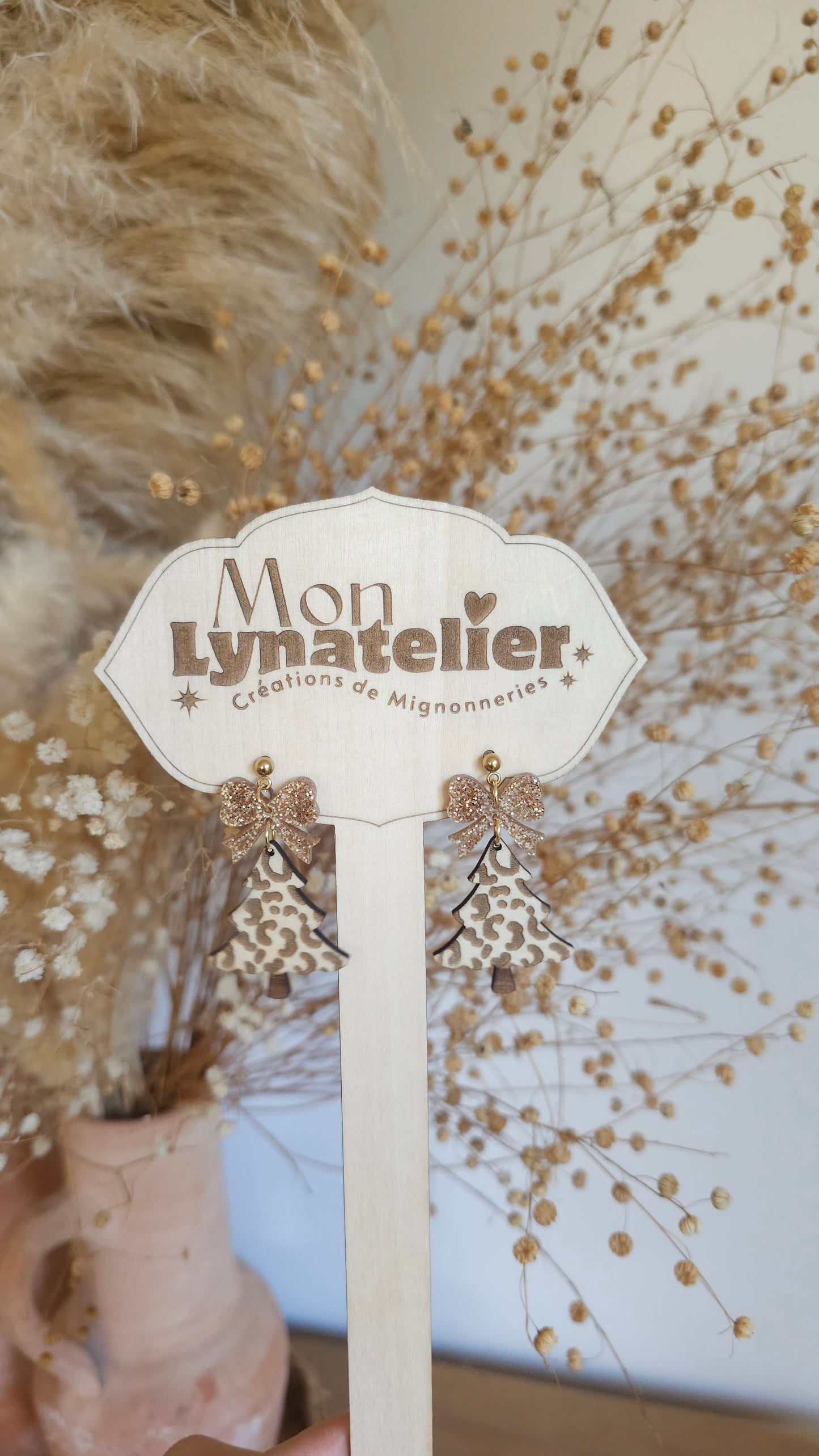 Boucles d'oreilles Sapin de Noël