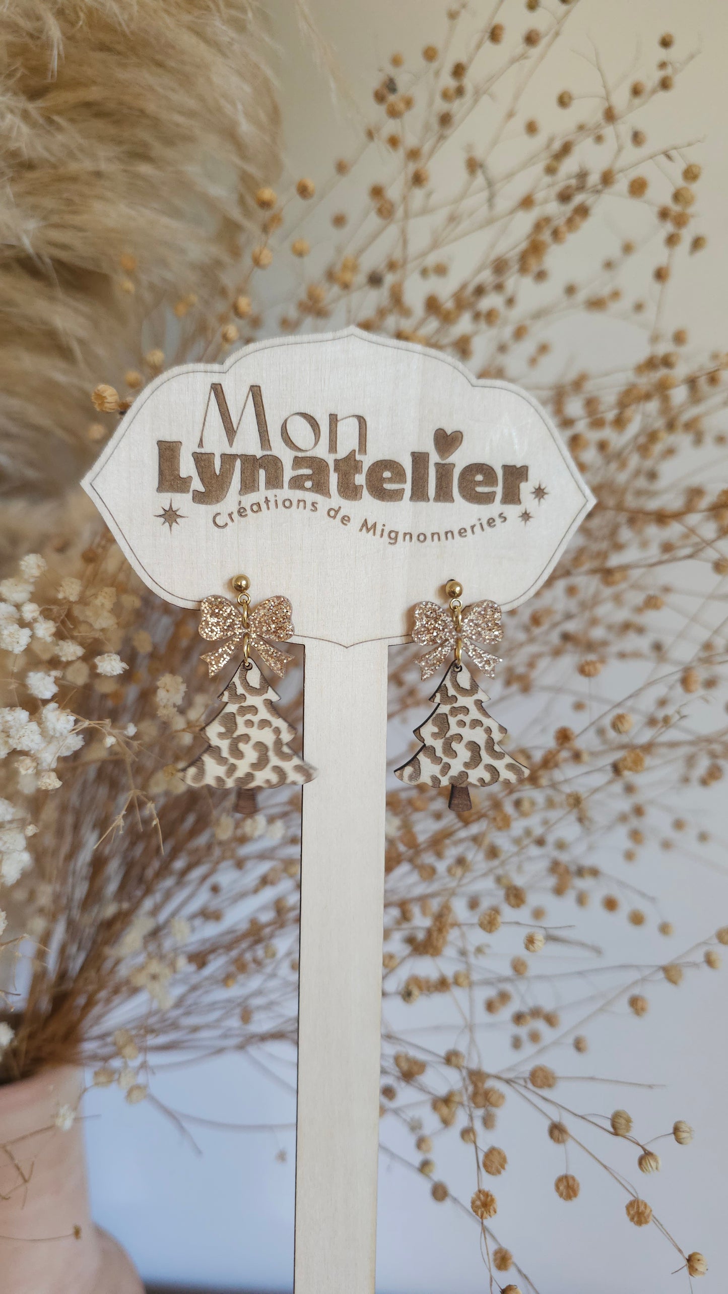 Boucles d'oreilles Sapin de Noël