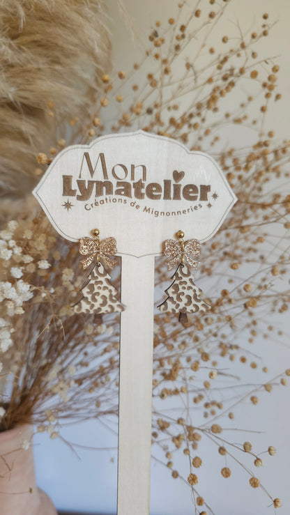 Boucles d'oreilles Sapin de Noël