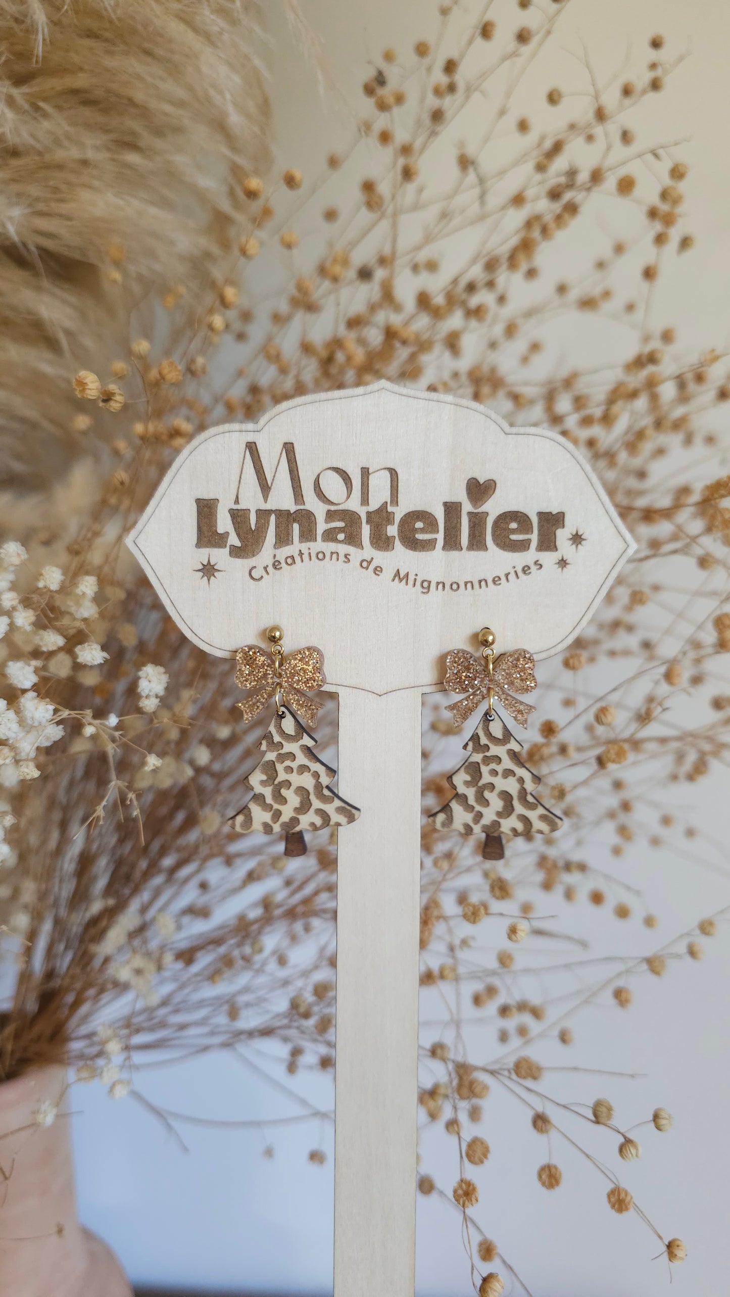 Boucles d'oreilles Sapin de Noël