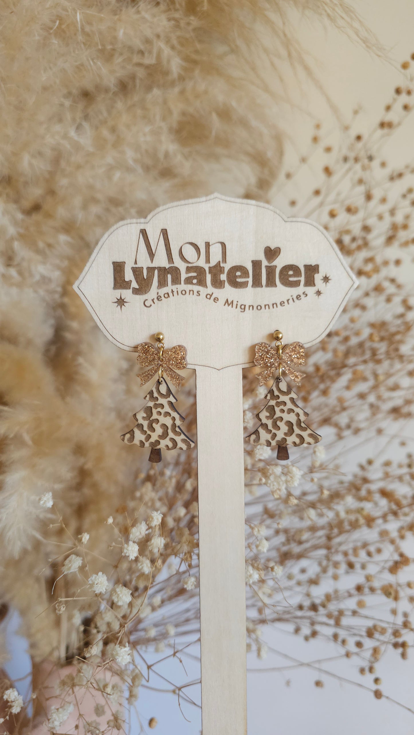 Boucles d'oreilles Sapin de Noël