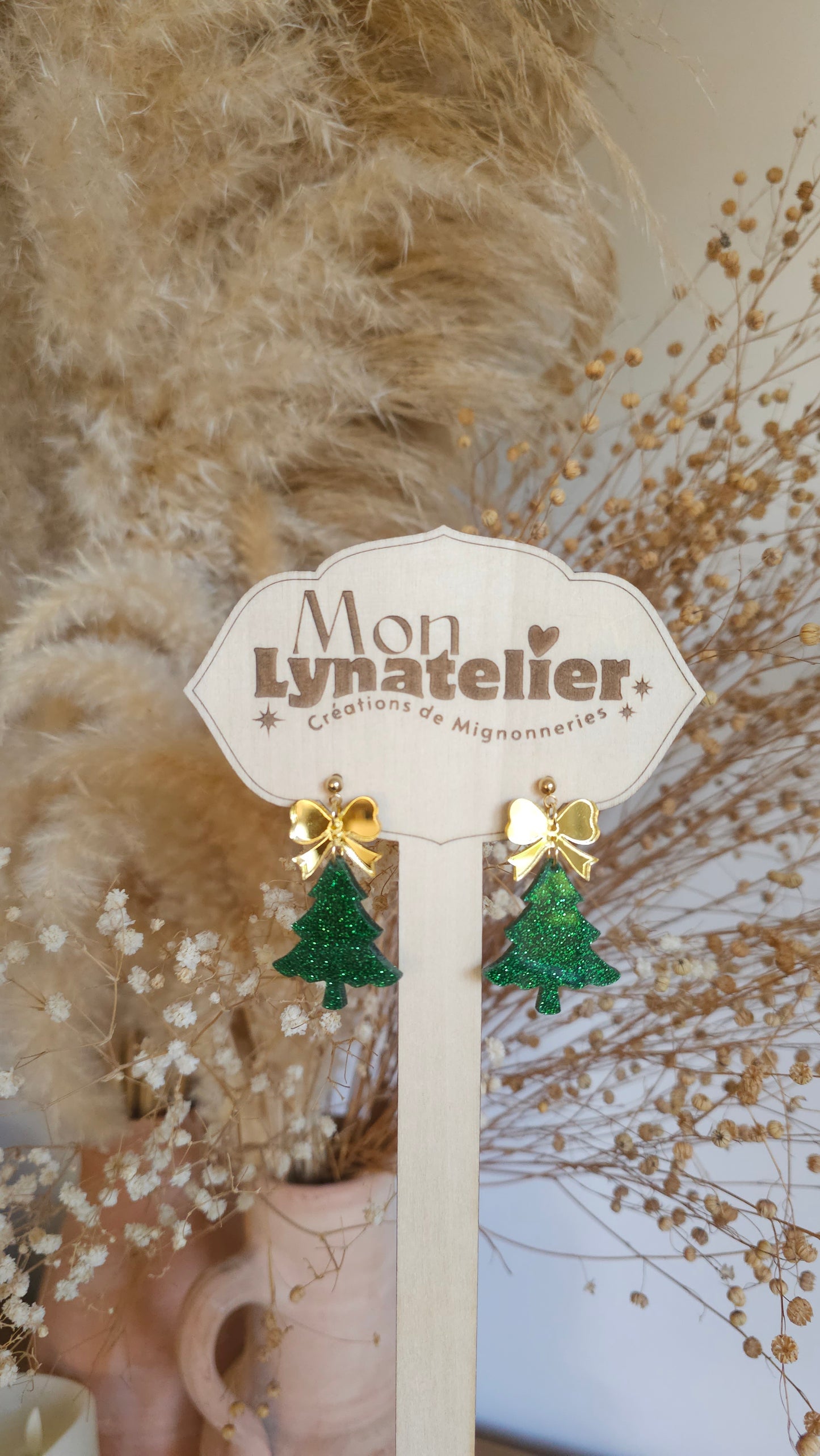 Boucles d'oreilles Sapin de Noël