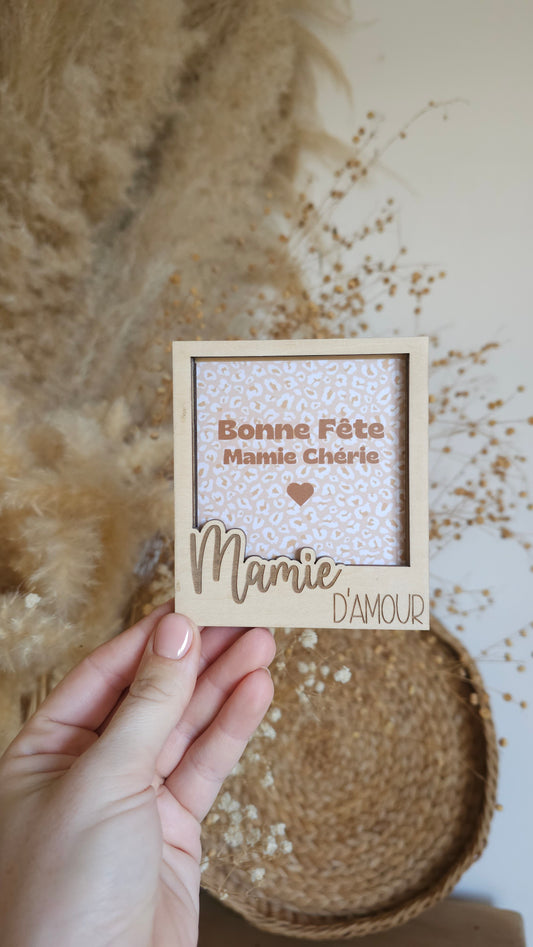 Mon joli cadre Polaroïd en bois personnalisé