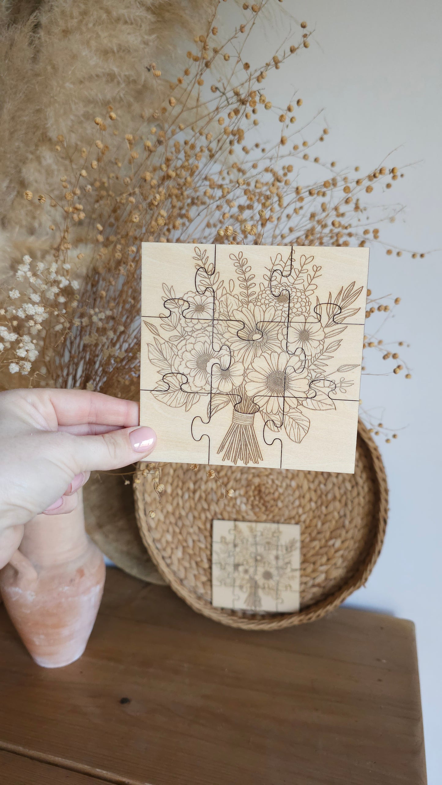 Puzzle en bois personnalisable – Fête des Mamies