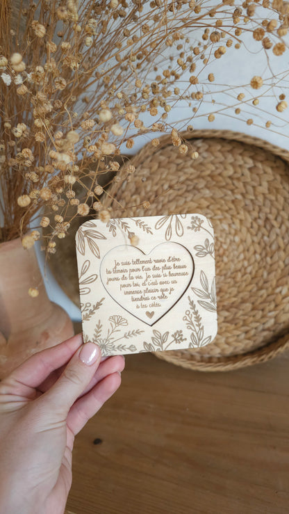 Coffret surprise personnalisé – Cadeau unique et original – Annonce marraine, parrain, témoin