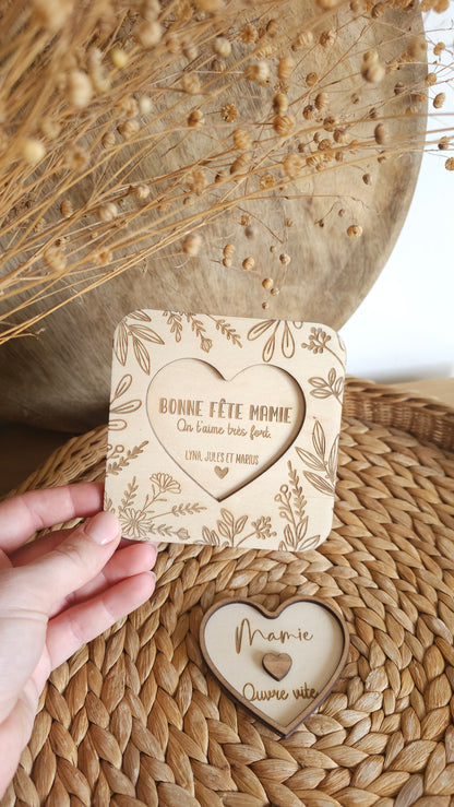 Coffret surprise personnalisé – Cadeau unique et original – Spécial Fête des Mamies