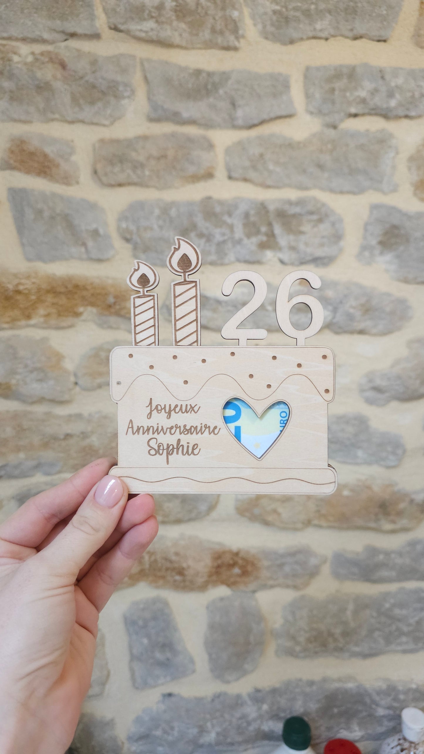 Carte d'anniversaire billet