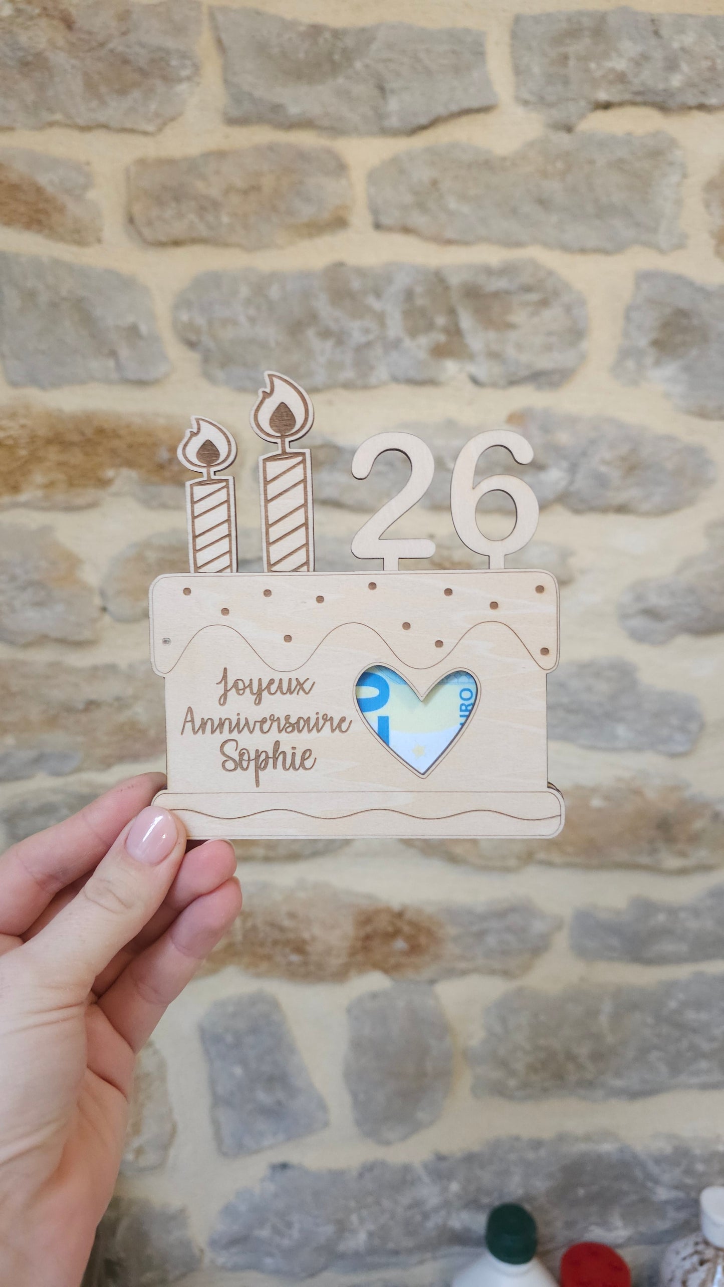 Carte d'anniversaire billet