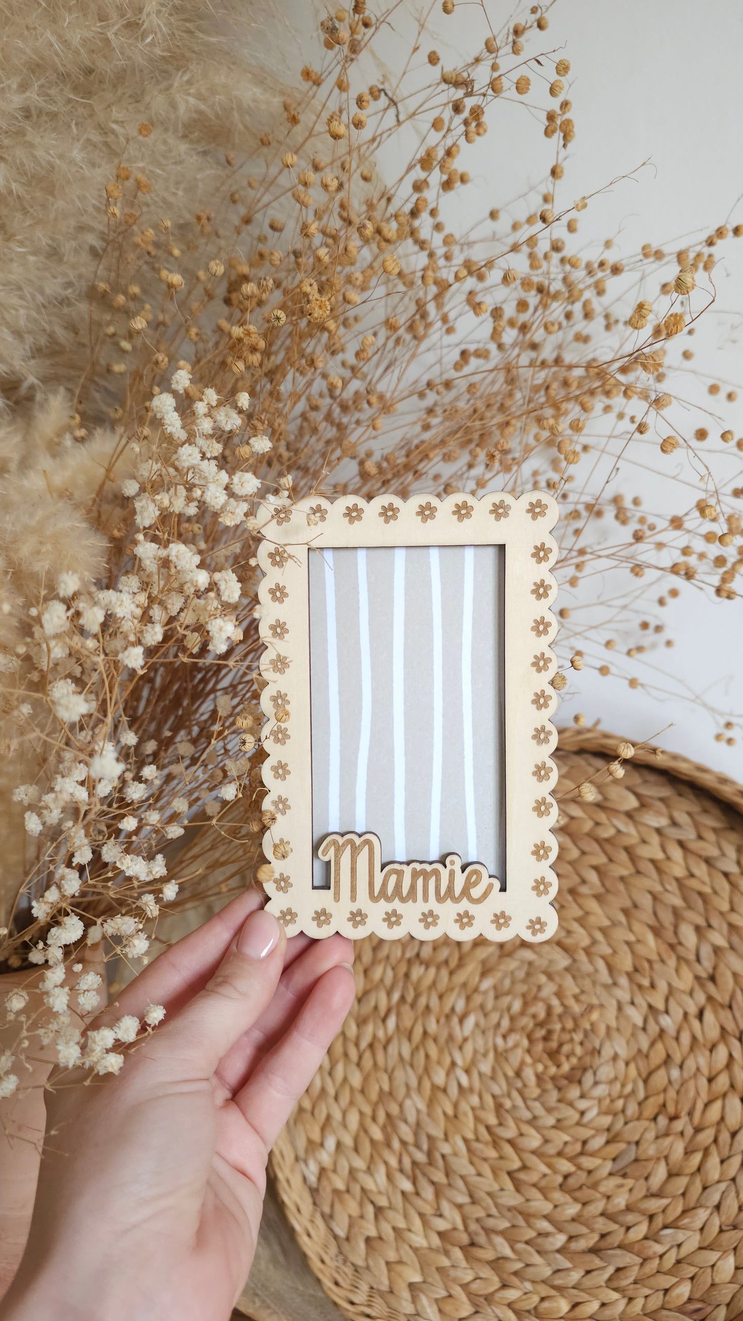 Cadre en bois personnalisé – Spécial Fête des Mamies
