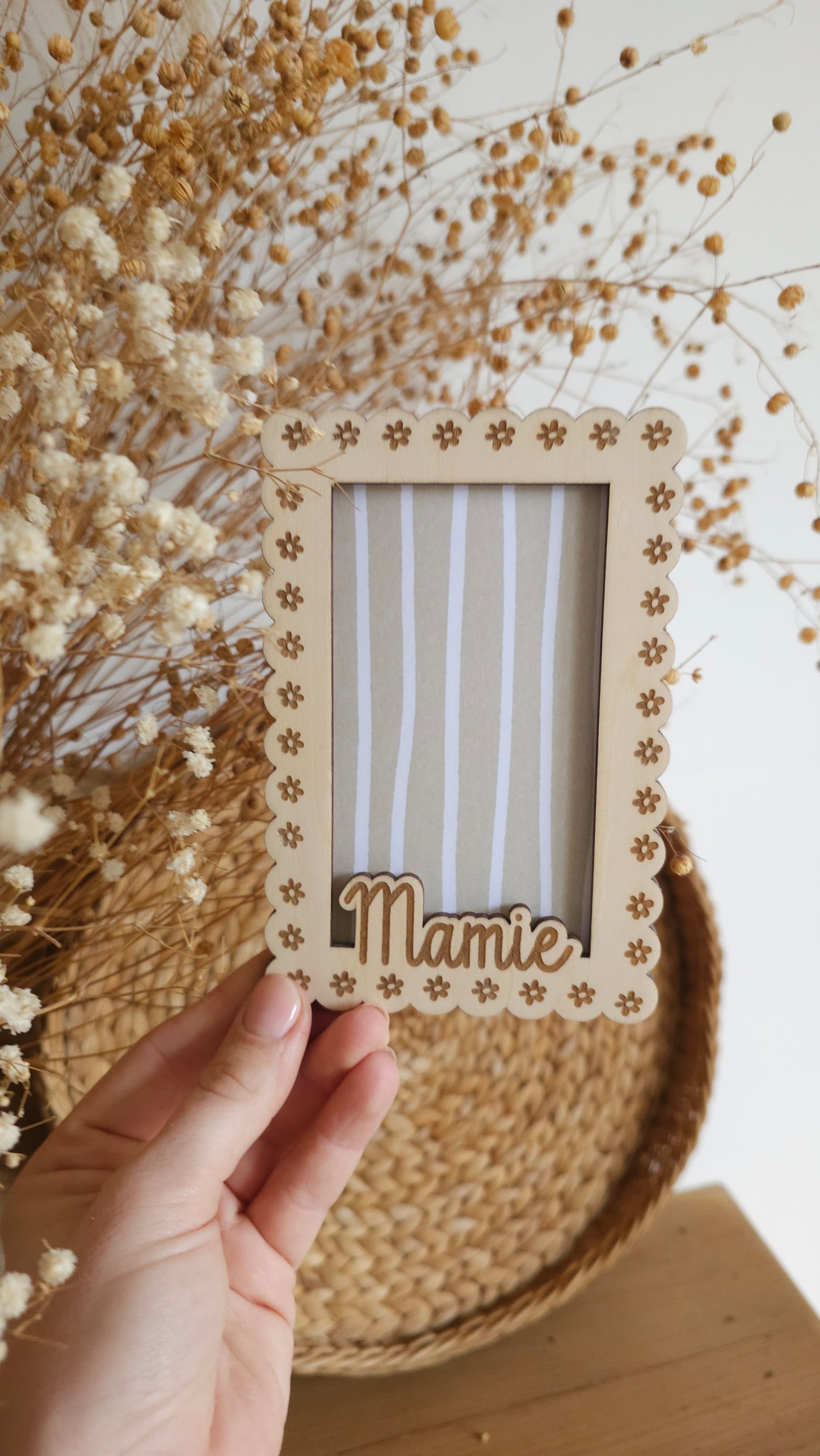 Cadre en bois personnalisé – Spécial Fête des Mamies