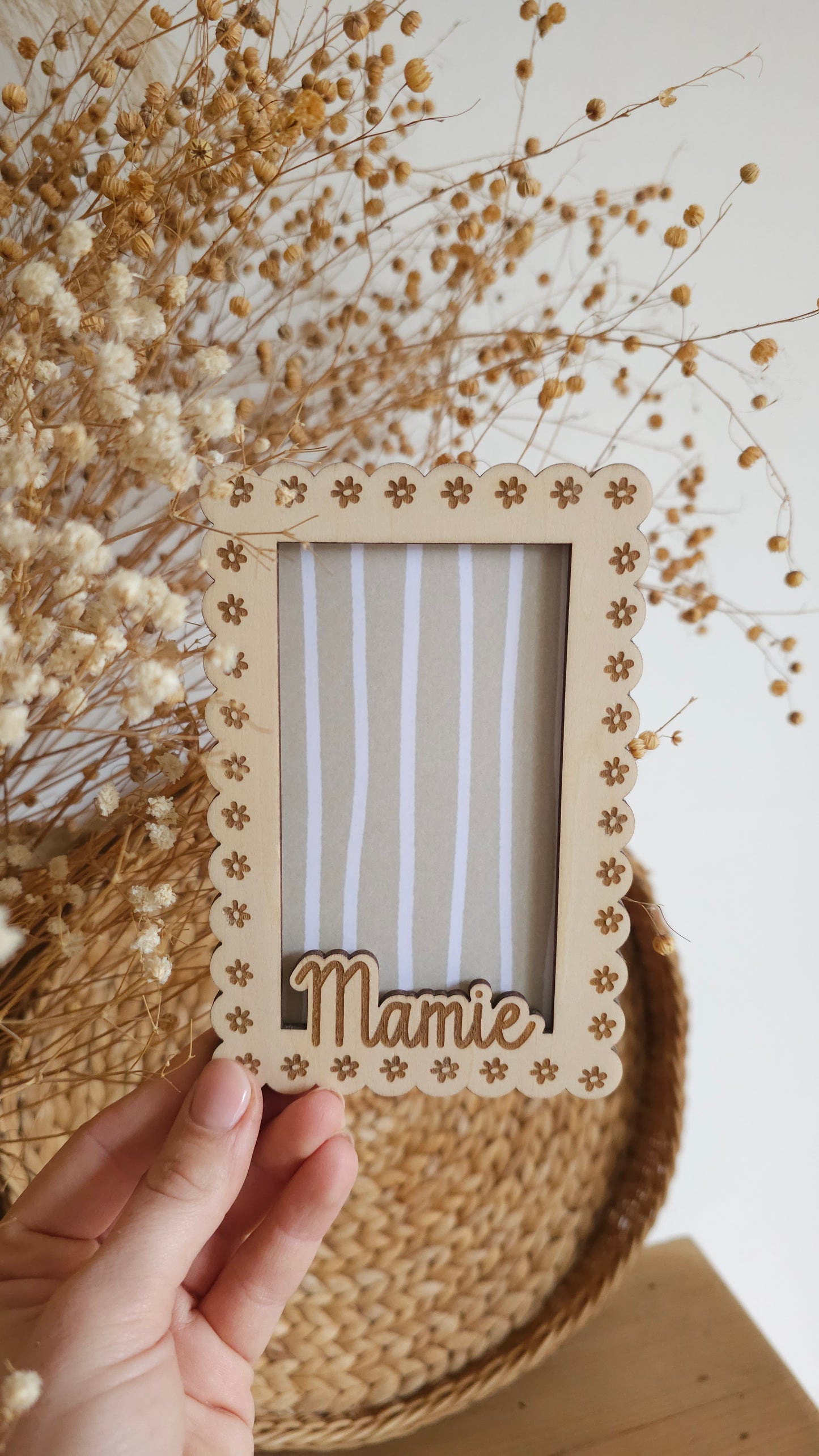 Cadre en bois personnalisé – Spécial Fête des Mamies