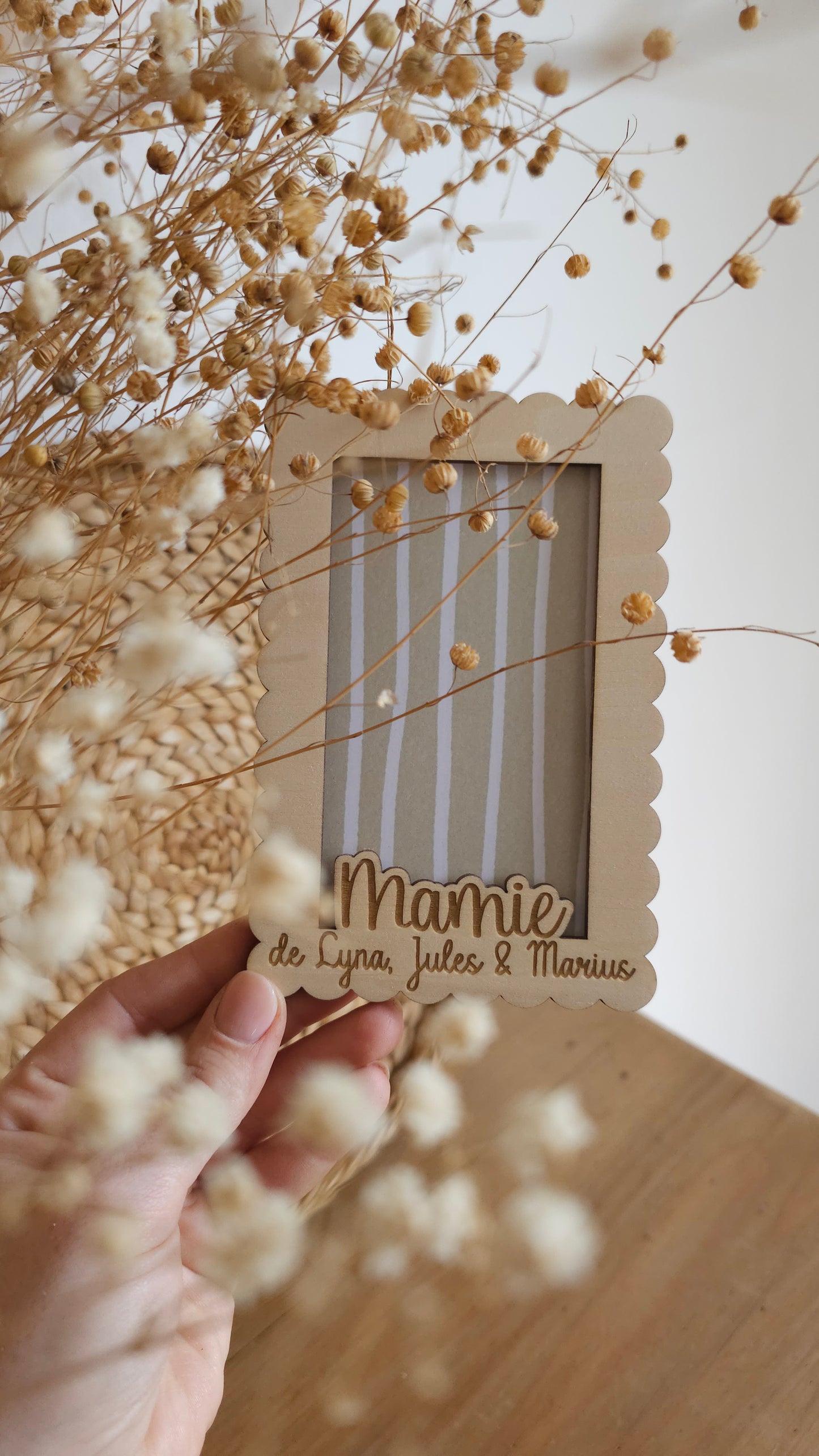 Cadre en bois personnalisé – Spécial Fête des Mamies