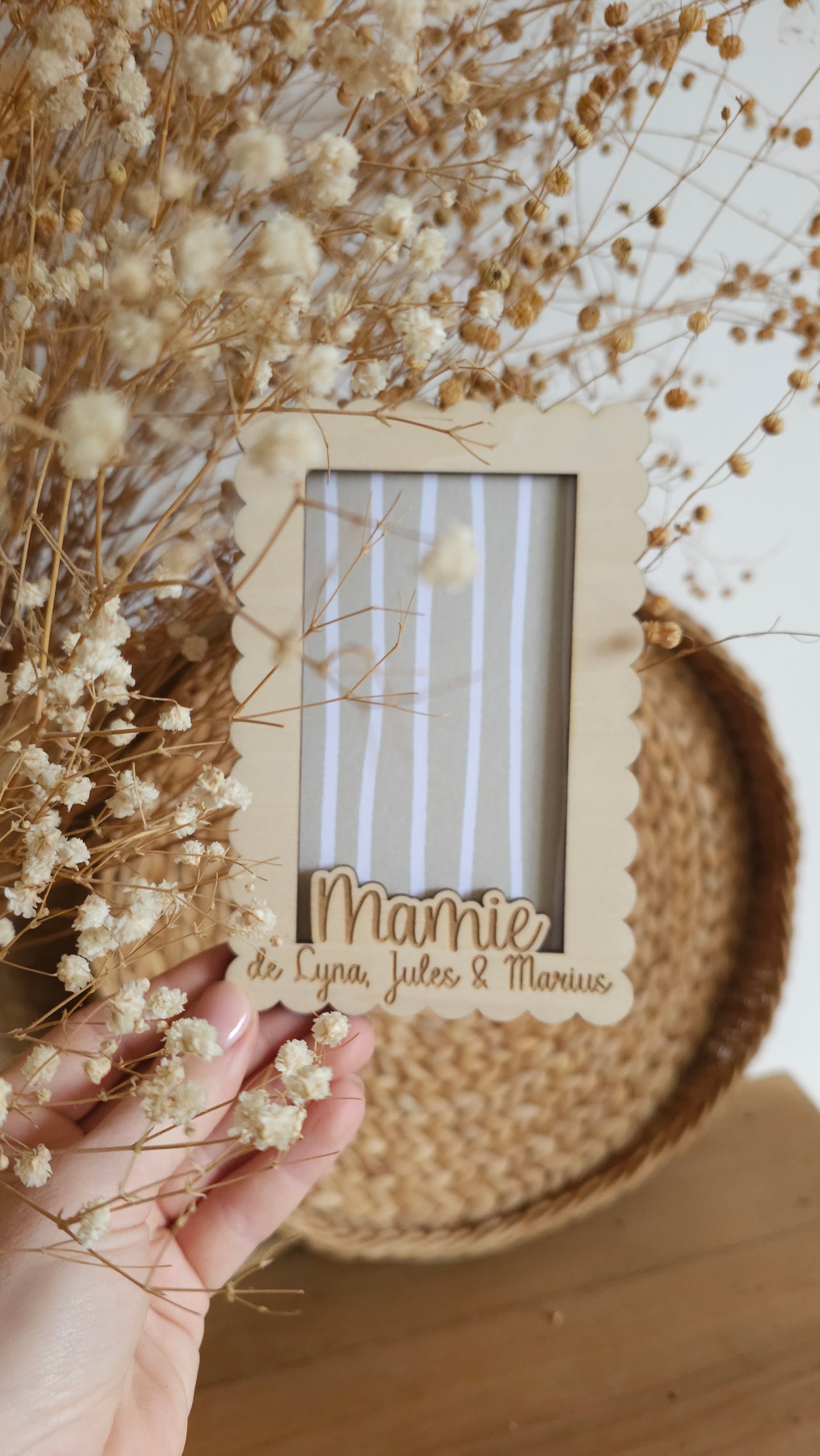 Cadre en bois personnalisé – Spécial Fête des Mamies