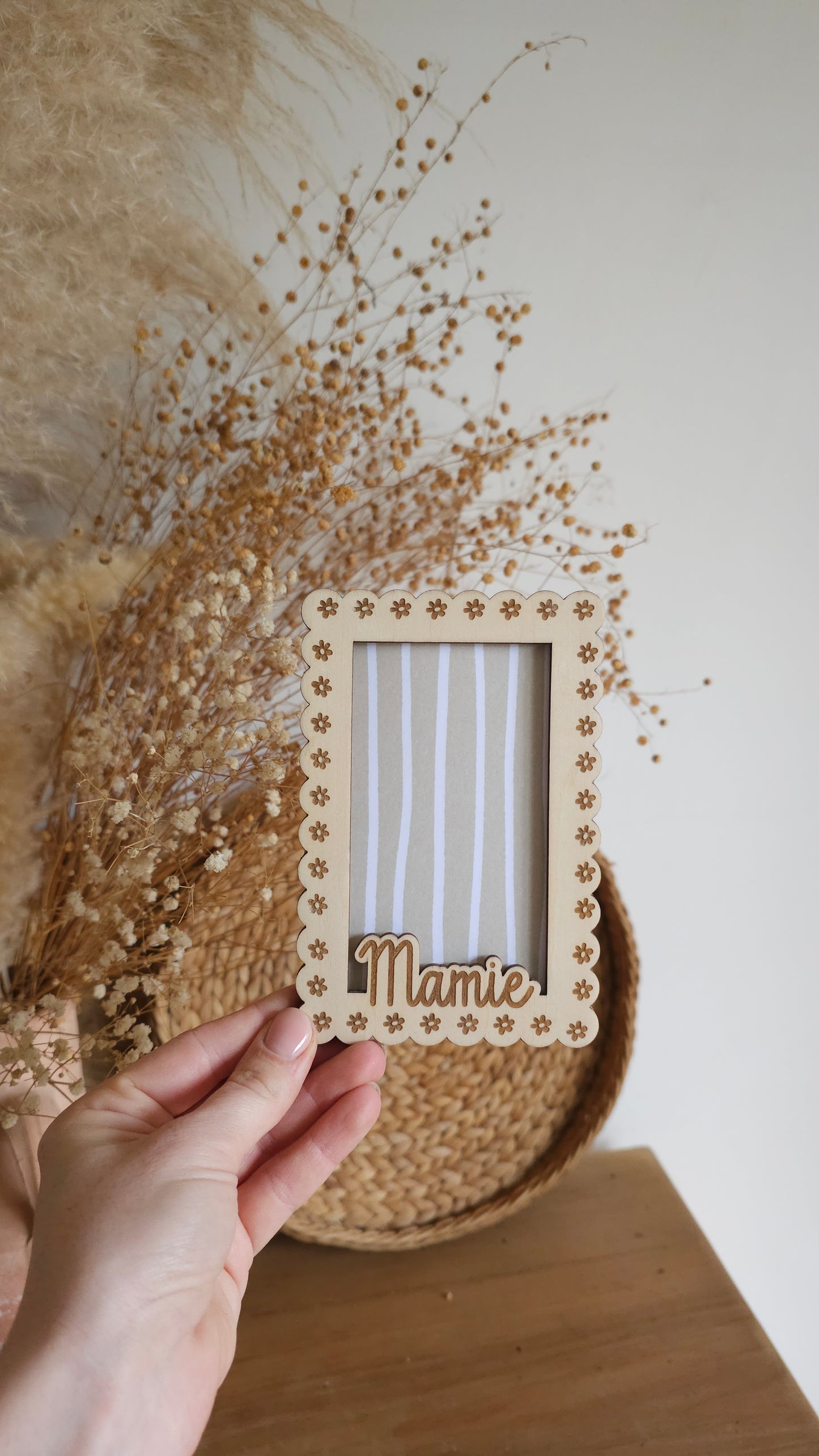 Cadre en bois personnalisé – Spécial Fête des Mamies