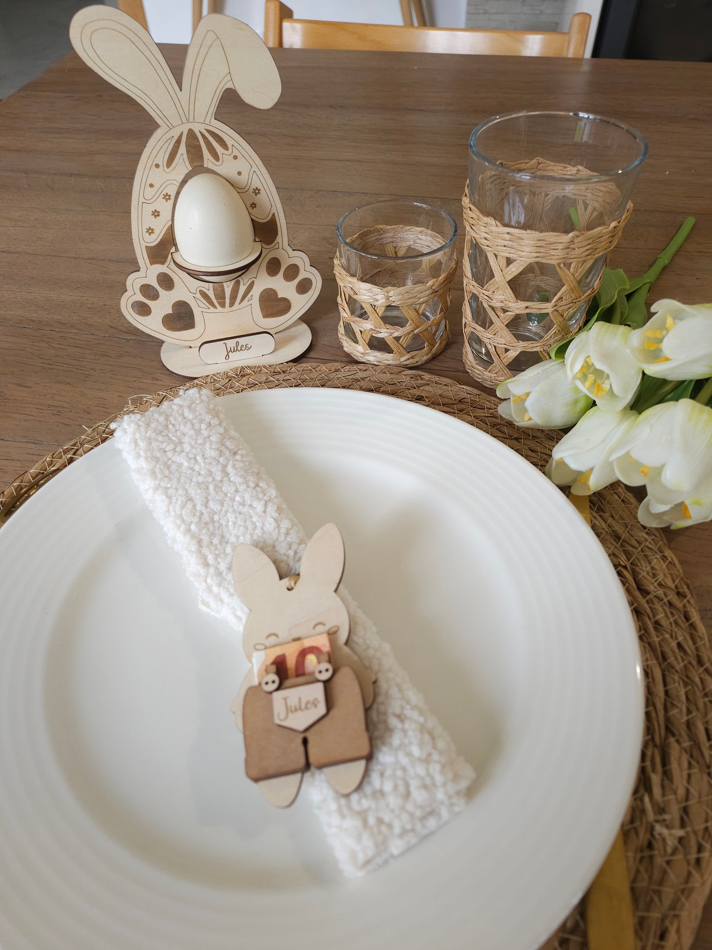 Lapin en Bois Personnalisé