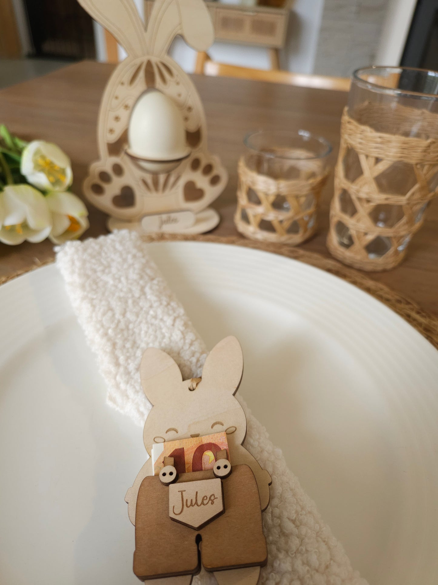 Lapin en Bois Personnalisé