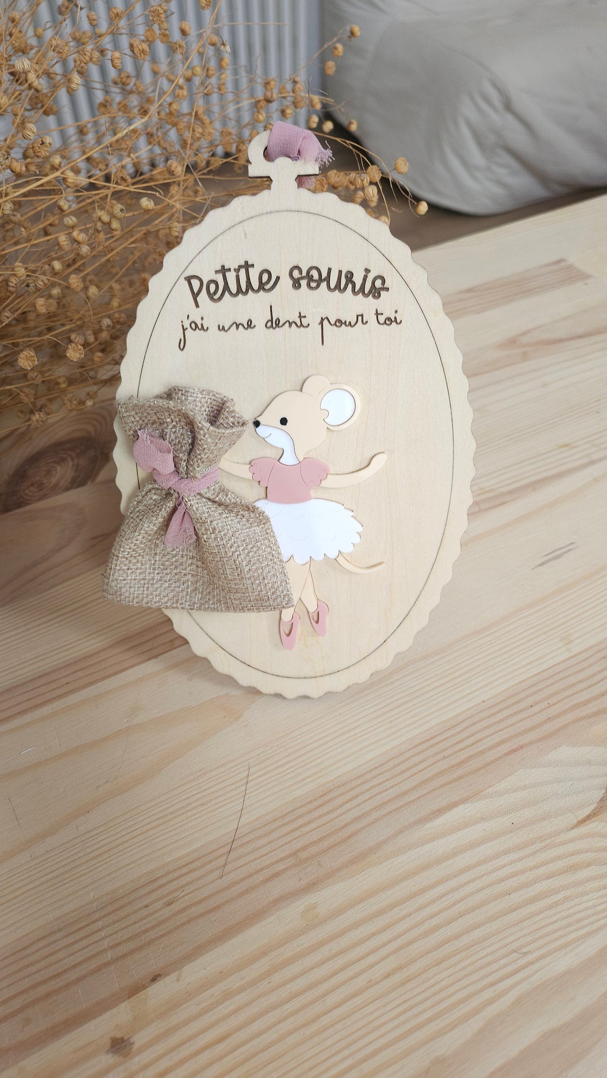 Pancarte Petite Souris danseuse personnalisée