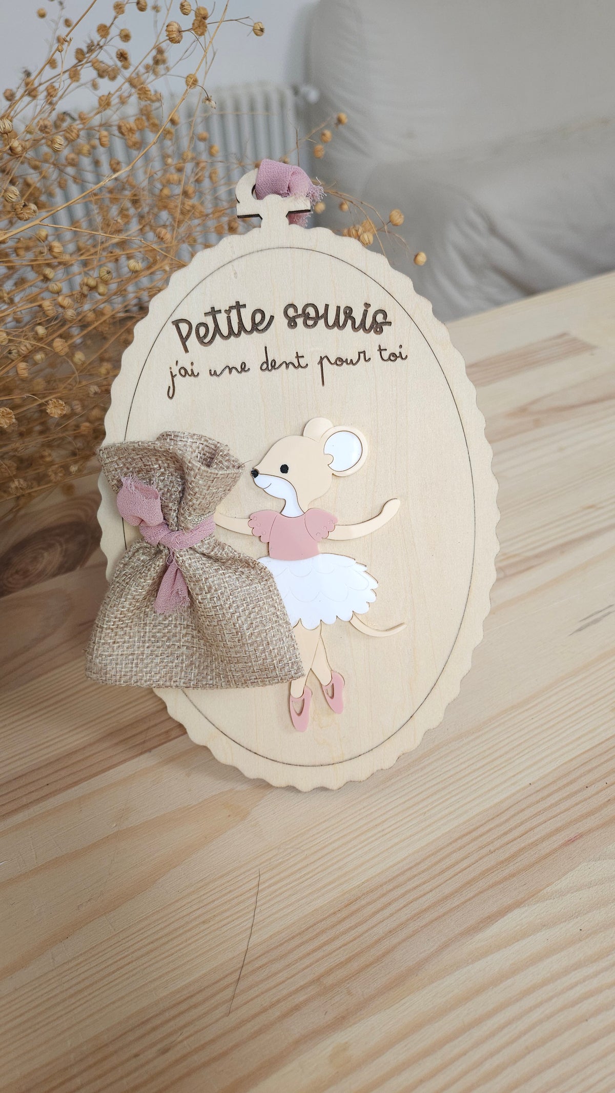 Pancarte Petite Souris danseuse personnalisée