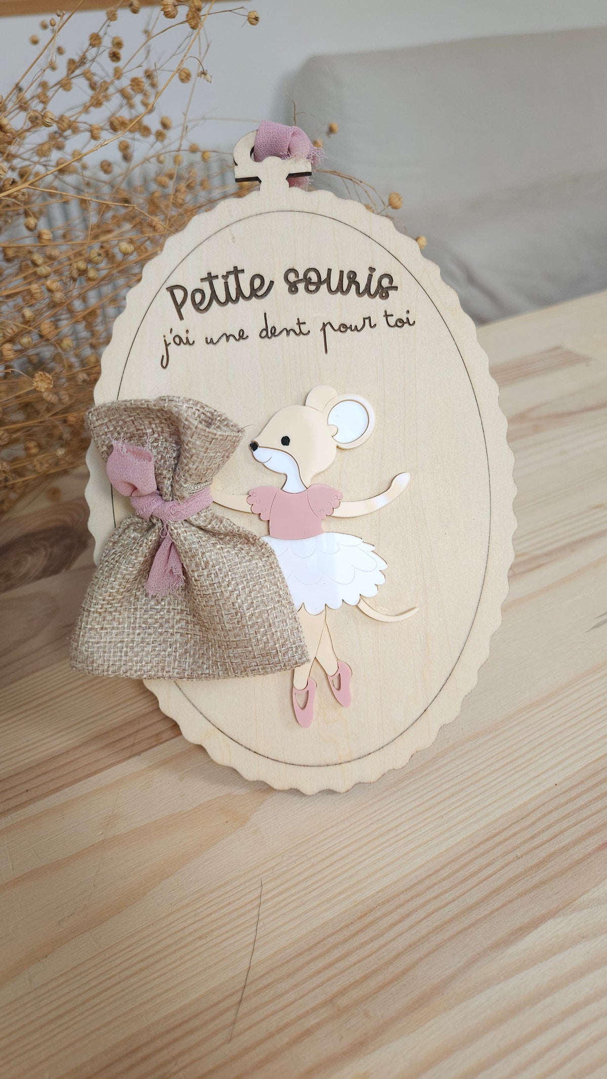 Pancarte Petite Souris danseuse personnalisée