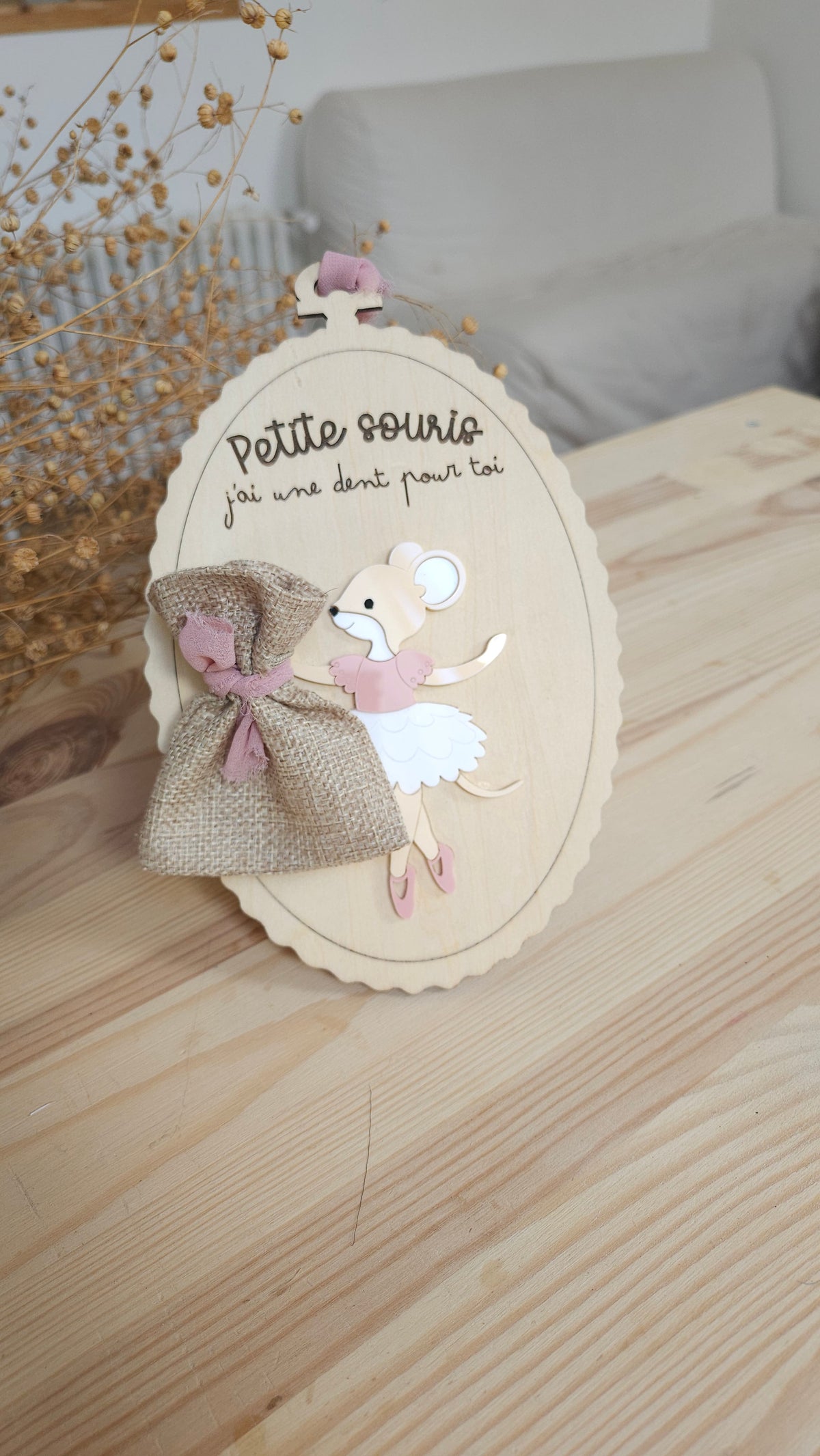 Pancarte Petite Souris danseuse personnalisée