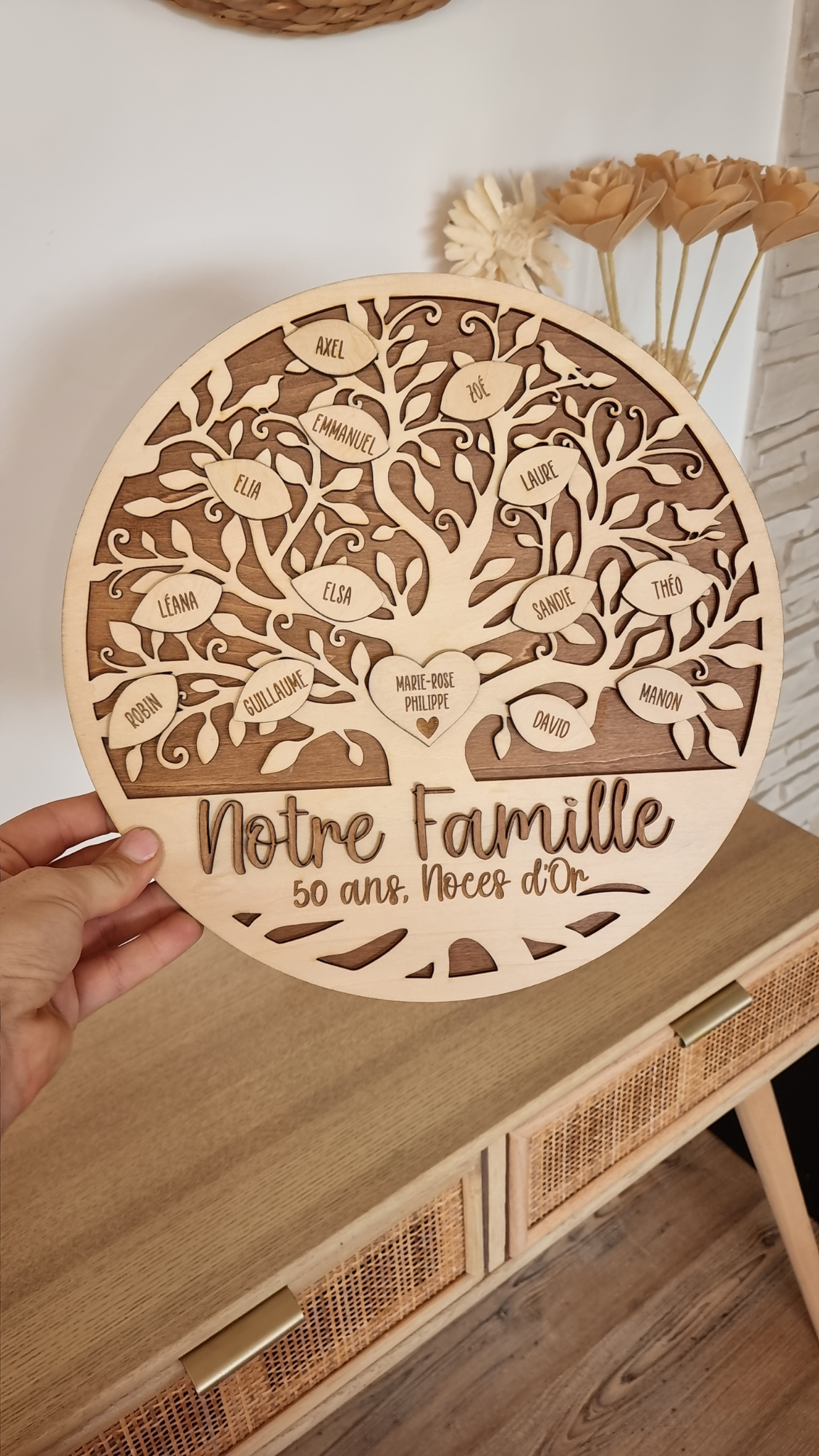 Arbre généalogique anniversaire de mariage