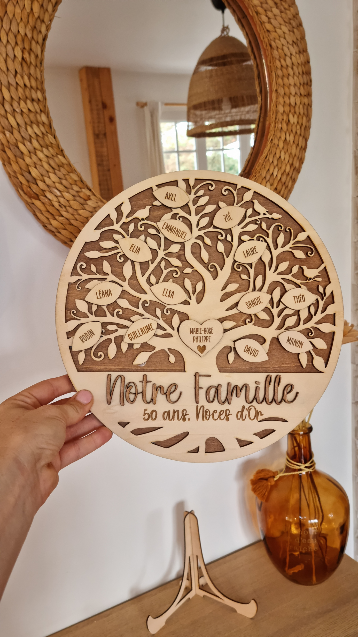 Arbre généalogique anniversaire de mariage