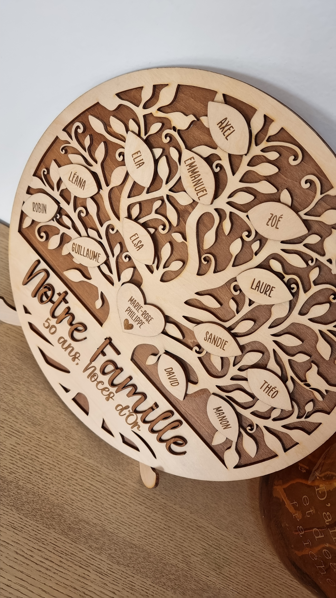 Arbre généalogique anniversaire de mariage