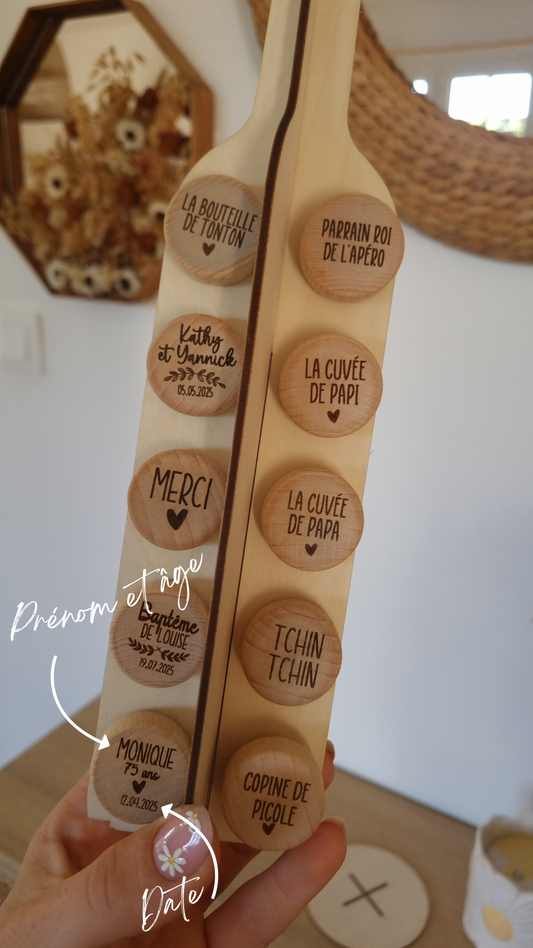 Bouchons de bouteille personnalisés – Souvenir raffiné de votre Anniversaire