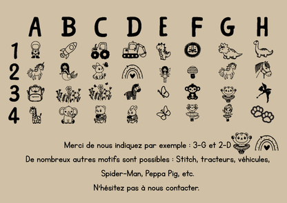 Règle en bois personnalisable – Apprendre à lire avec plaisir