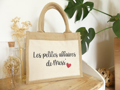 Sac cabas en toile de jute – Personnalisable et pratique