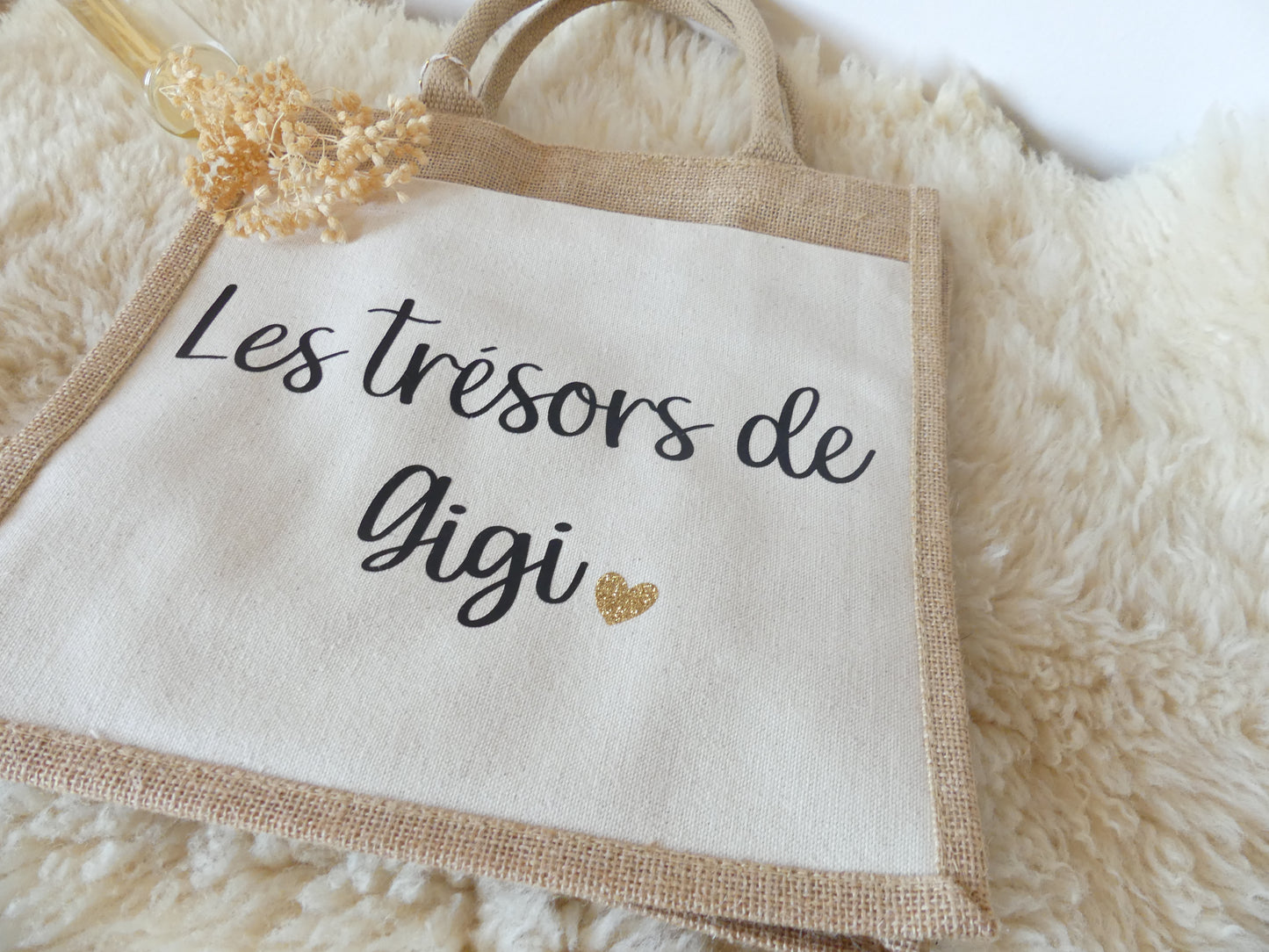 Sac cabas en toile de jute – Les petits Trésors de...