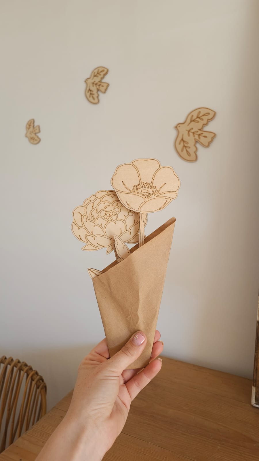 Fleurs à colorier – Cadeau Fin d'année - Nounou - Atsem - Maîtresse - Maman