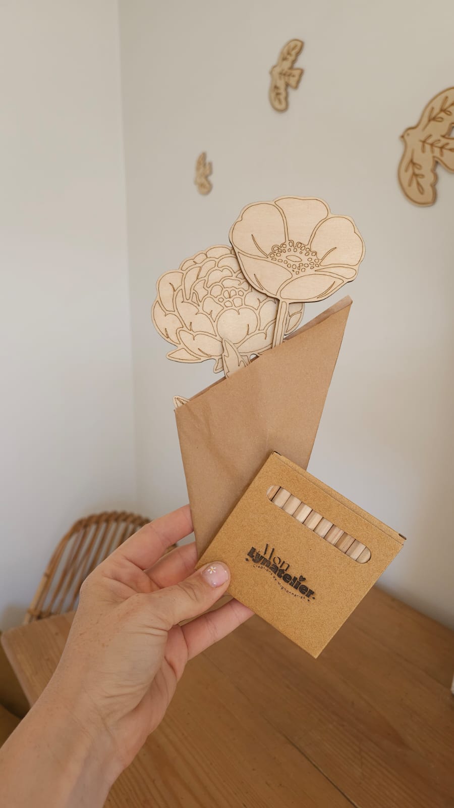 Fleurs à colorier – Cadeau Fin d'année - Nounou - Atsem - Maîtresse - Maman