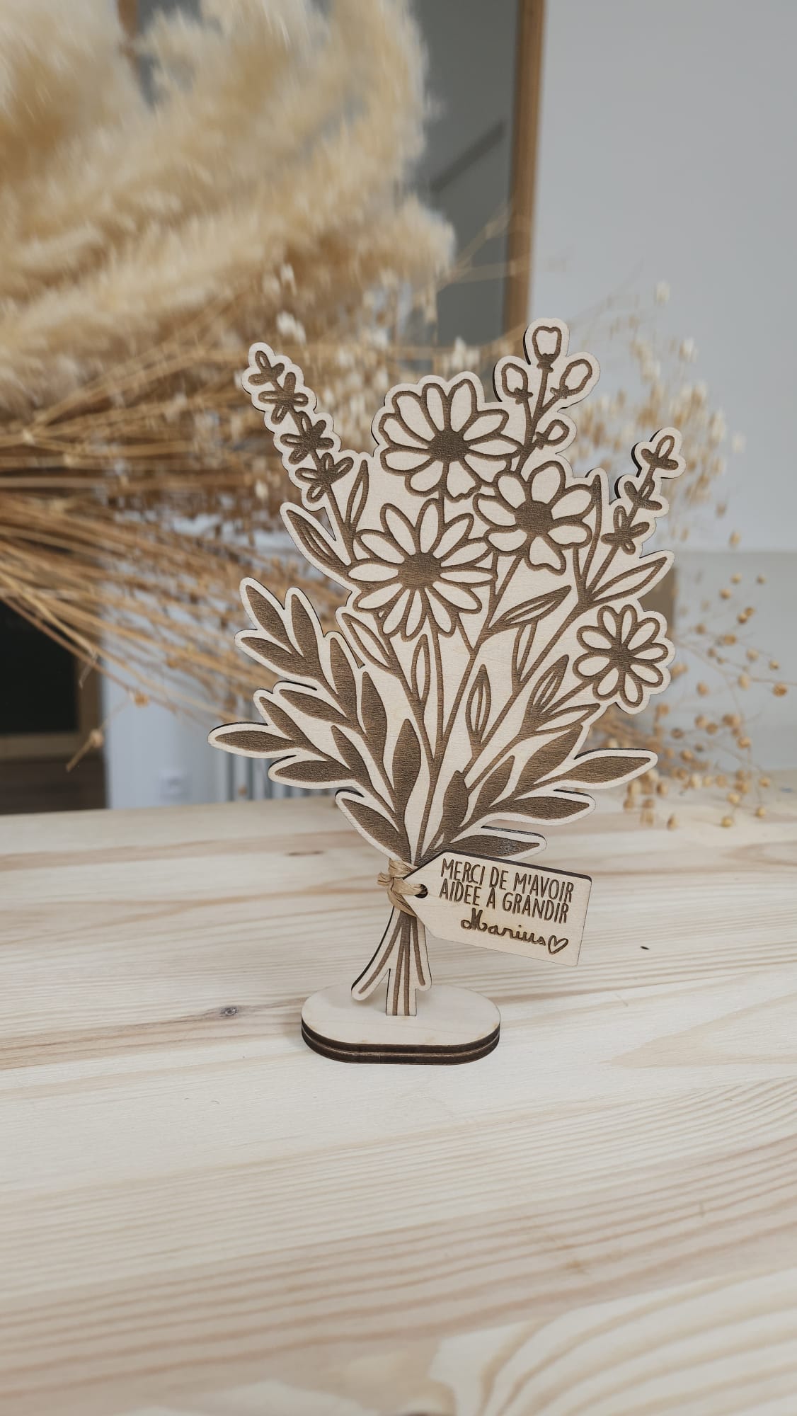 Mon beau Bouquet de fleur en bois