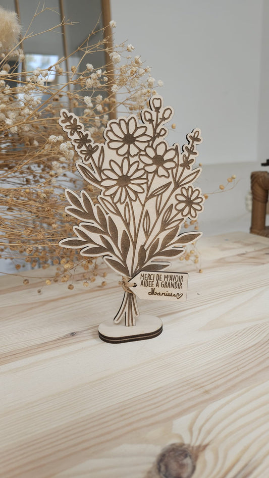 Mon beau Bouquet de fleur en bois