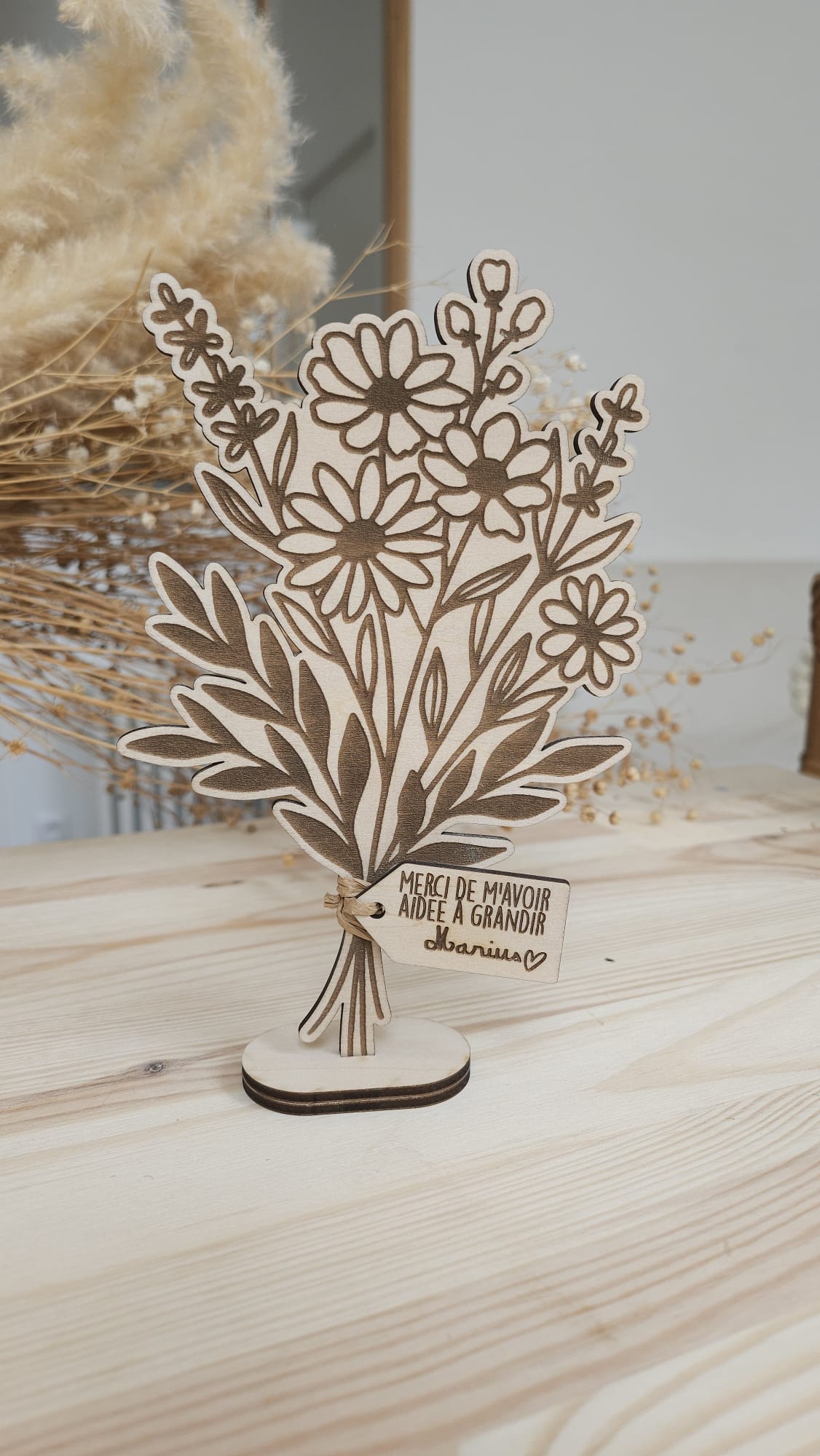 Mon beau Bouquet de fleur en bois