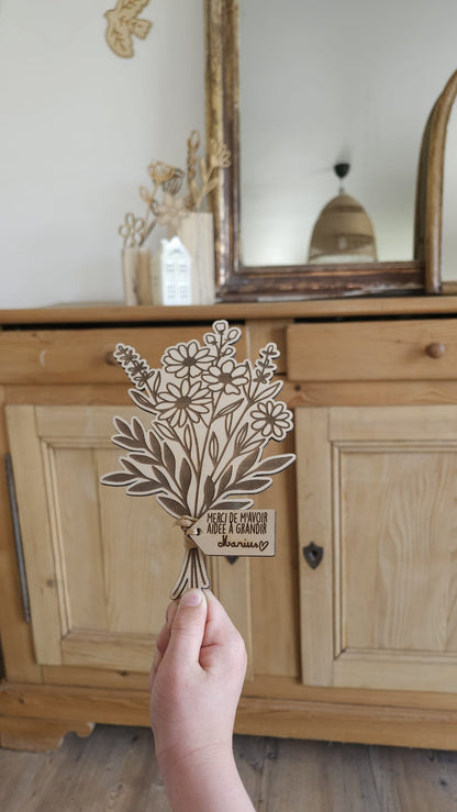Mon beau Bouquet de fleur en bois