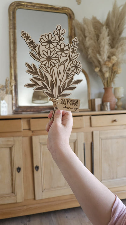 Mon beau Bouquet de fleur en bois