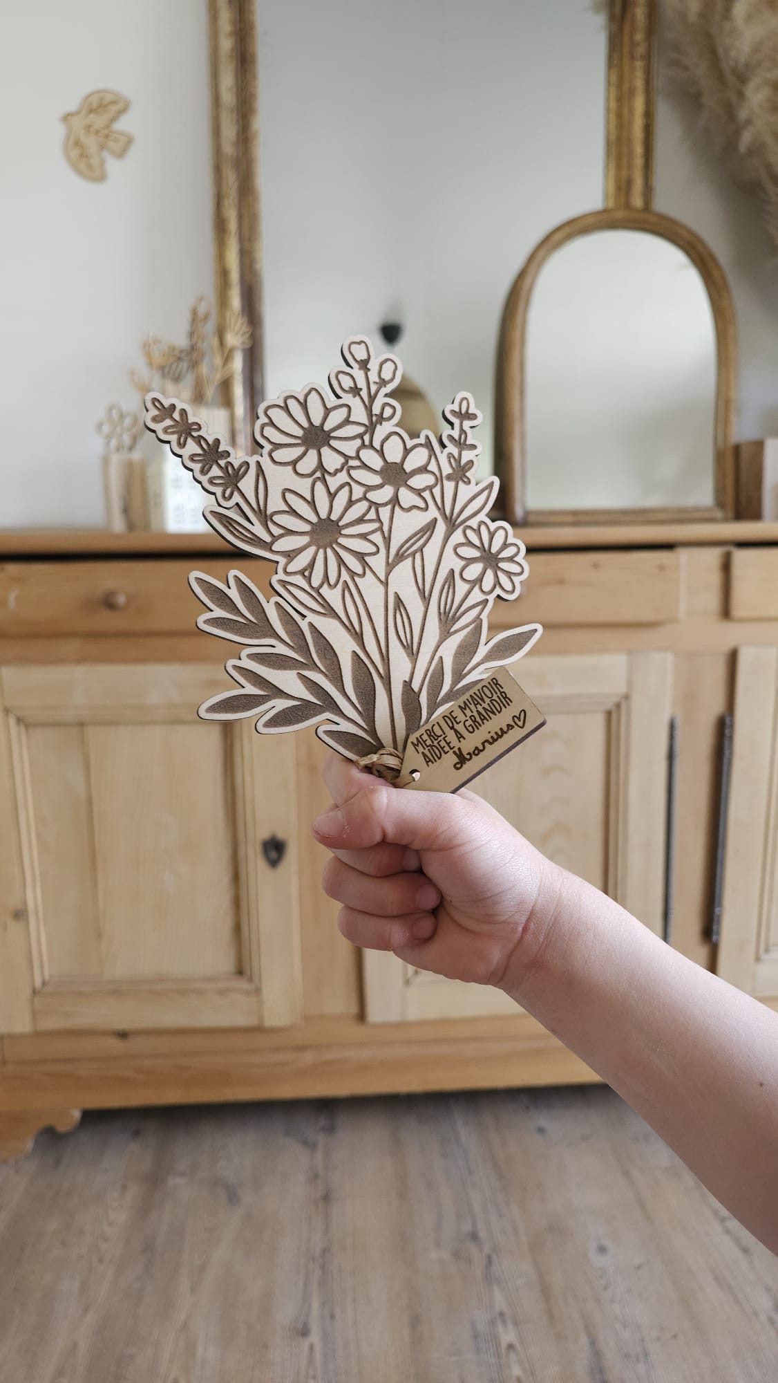 Mon beau Bouquet de fleur en bois