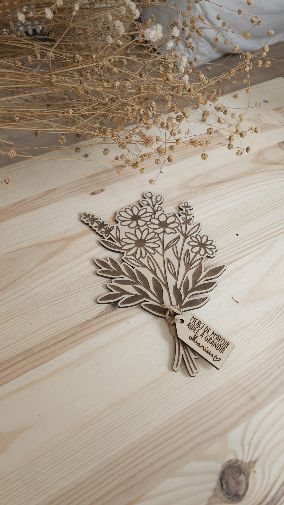 Mon beau Bouquet de fleur en bois