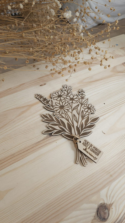 Mon beau Bouquet de fleur en bois