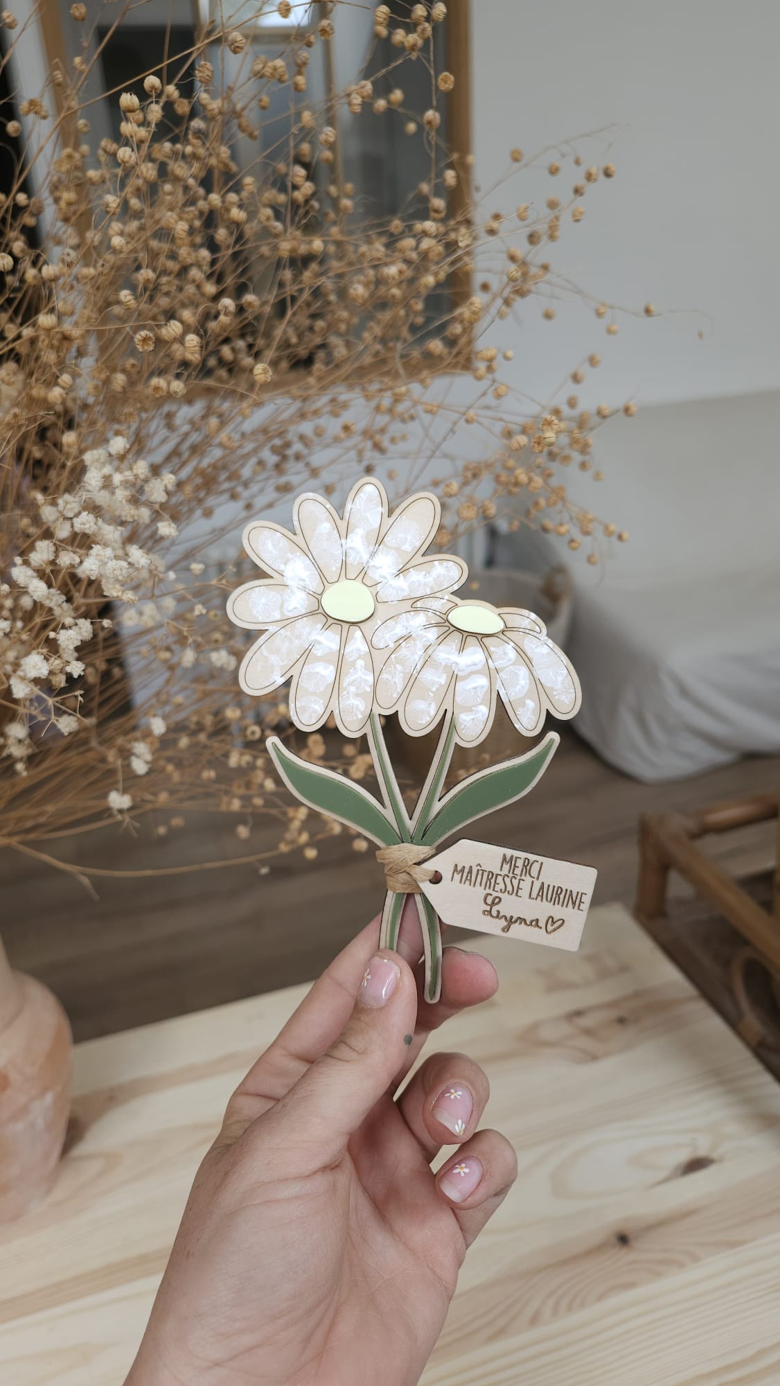Bouquet à empreintes