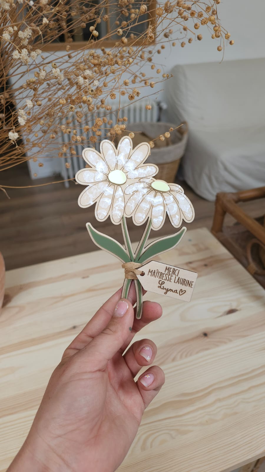 Bouquet à empreintes
