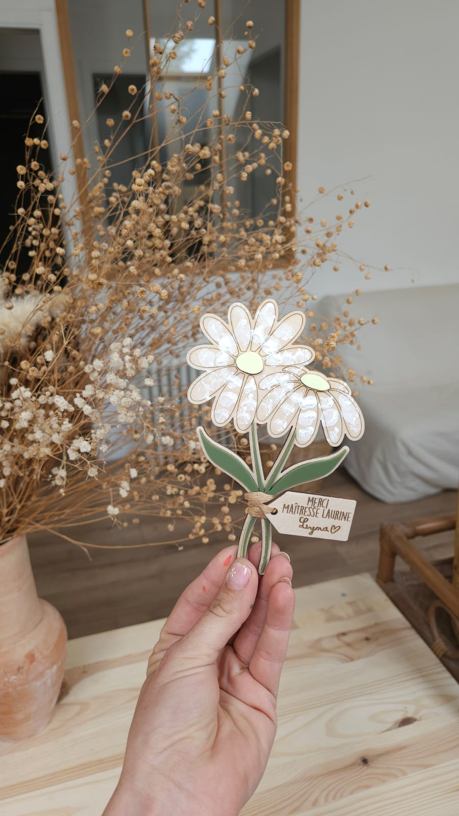 Bouquet à empreintes