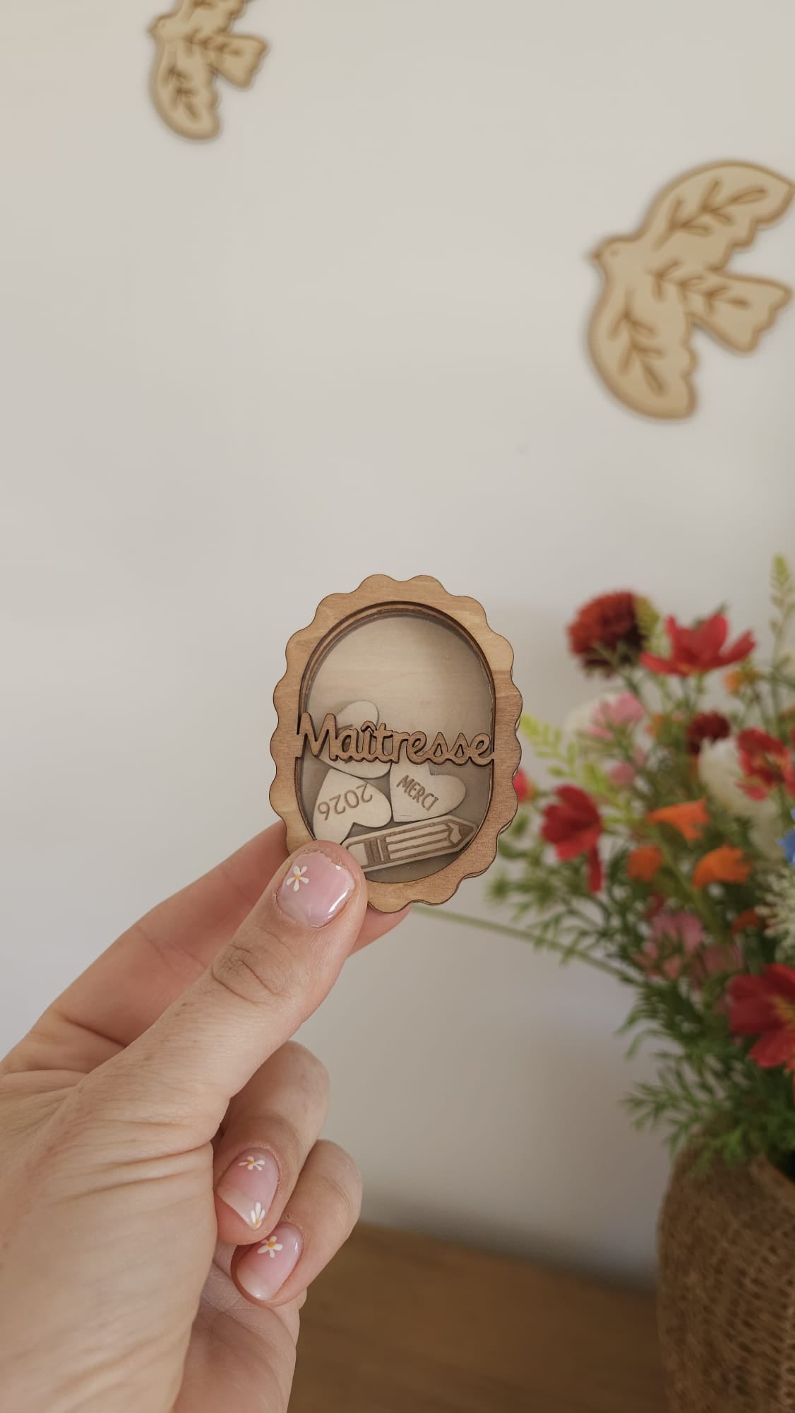 Aimants personnalisés pour maîtresse 💐