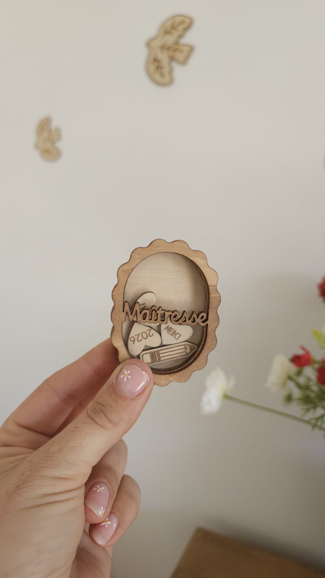 Aimants personnalisés pour maîtresse 💐