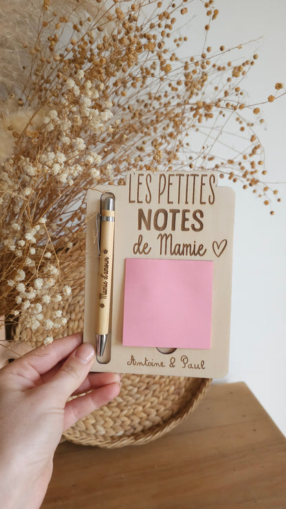 Support post-it personnalisé, bloc note, cadeau mamie , fête des mamies