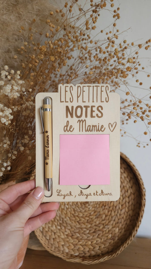 Support post-it personnalisé, bloc note, cadeau mamie , fête des mamies